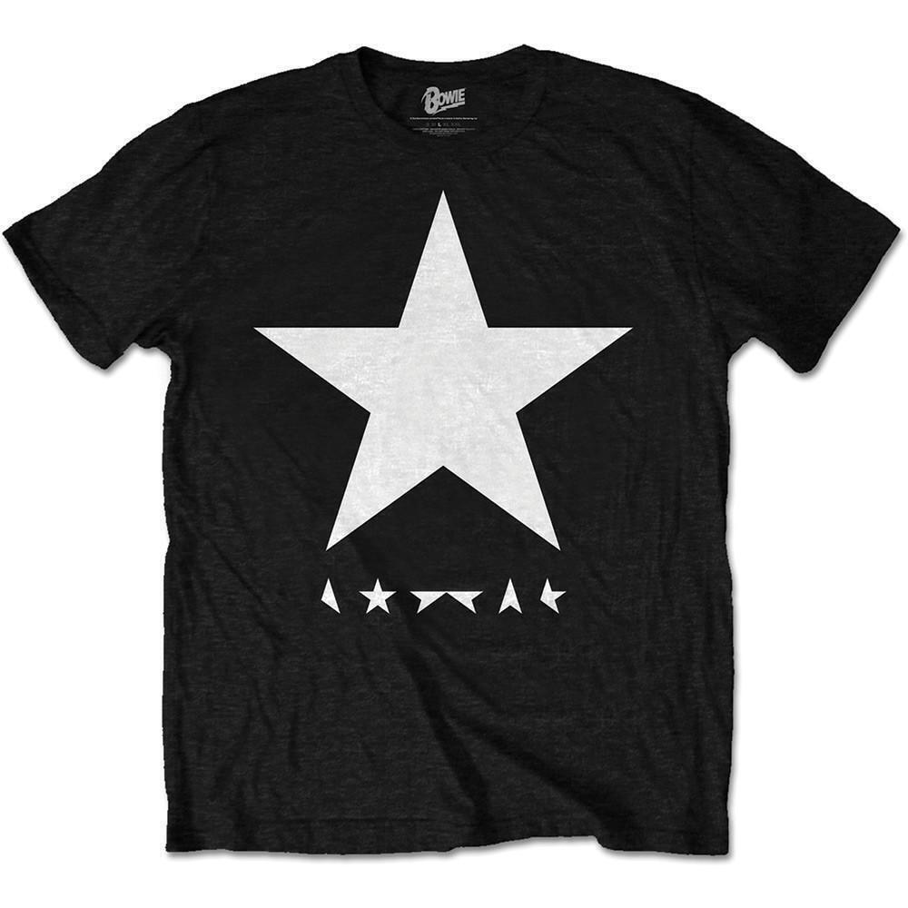 David Bowie Unisex T Shirt Blackstar White Star On Black